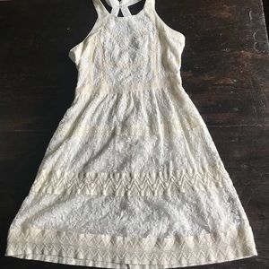 American Eagle ivory lace dress